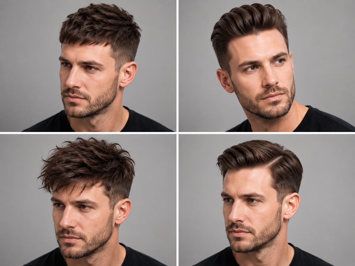 Différents styles de coupe avec un complément capillaire